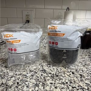HDX Safety Glasses with Clear and Tinted Lenses